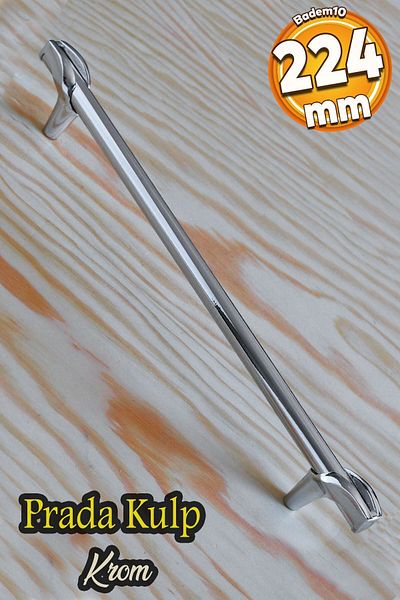 Badem10 Prade (PREMIUM) 224 mm Mobilier din metal cromat Sertar de bucătărie Dulap dulap Mânere Mâner
