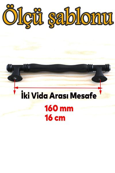 Badem10 Sardis (PREMIUM) Porțelan real Negru mat 160 mm Mobilier Bucătărie Sertar Mâner dulap Mâner