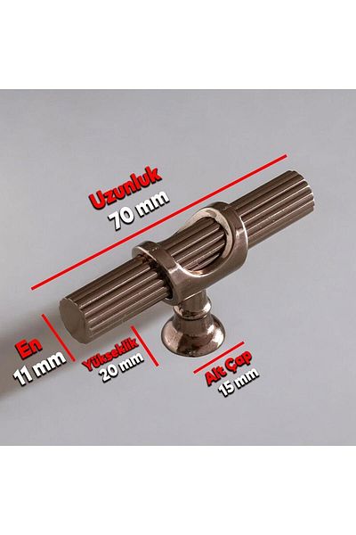 Badem10 Arsin Bronze Metal Button Single Screw Furniture Kitchen Drawer Cabinet Wardrobe Handle Handle Handles