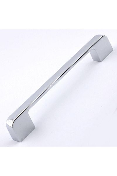 Badem10 Metal Arel (Premium) Kitchen Drawer Cabinet 128mm Boçan Length Chrome Color Door Handle