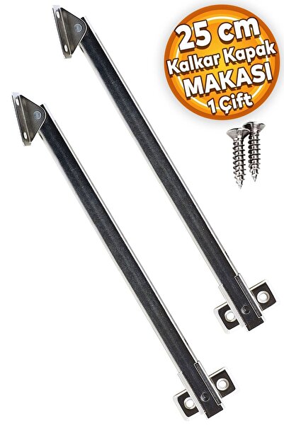 Badem10 Kalkar Kapak Makası Dolap Çekmece Metal 25 Cm Sessiz Açma Kapama Amor...