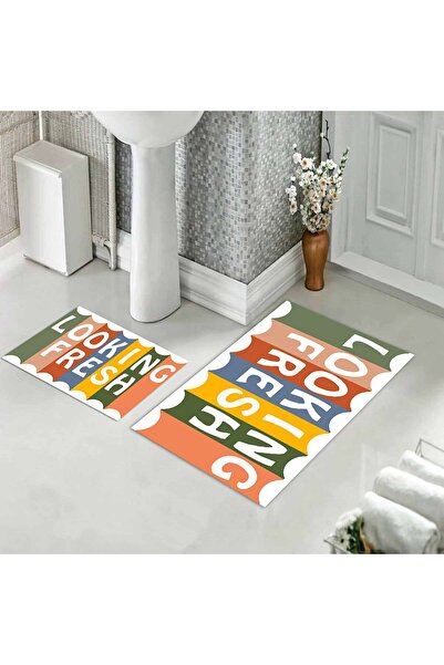 Evmila Σετ χαλάκια μπάνιου με σχέδια, μαλακά και ανθεκτικά - Πλένονται στο πλ...