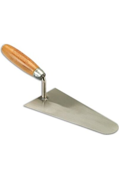 Badem10 Sıva Malası Ahşap Saplı Dekor - 20 cm Paslanmaz