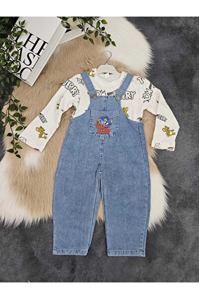 Bloom Tom and Jerry Erkek Çocuk Salopet Takım