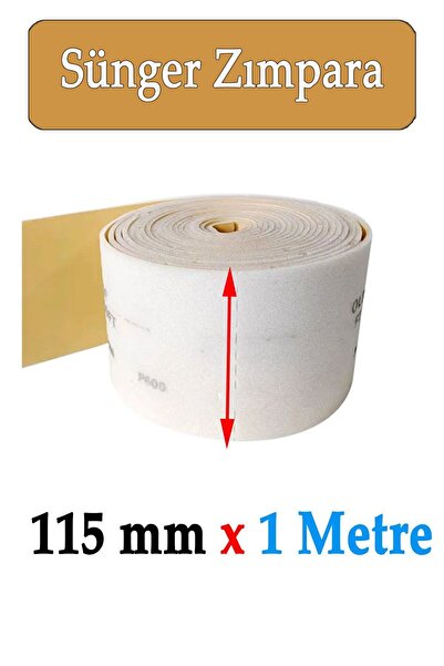 Badem10 Ahşap Sünger Zımpara Kağıdı Mutfak Banyo Bulaşık Süngeri Bant Kağıt Süngerli Zımpara 1 Metre 150 Kum