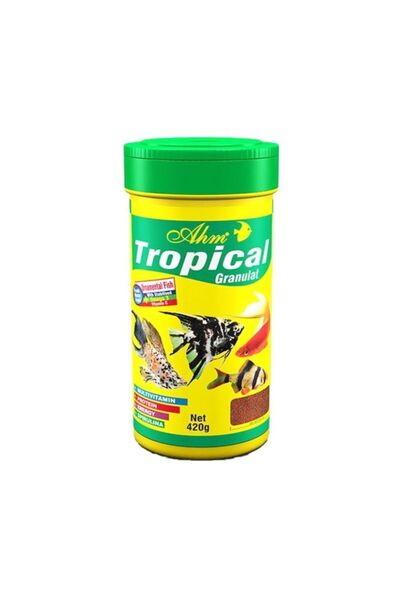 Ahm Tropical Granulat Renk Canlandıran Balık Yemi 420 Gr