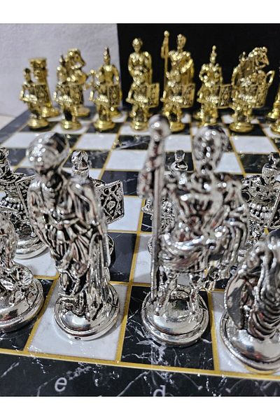GİTTİGİTTİ Collection Chess Set with Table 37*37 Cm 114 6
