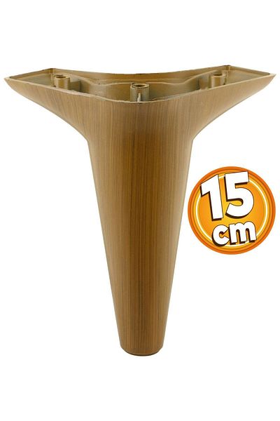 Badem10 Mobilier de lux Aspen - Canapea cu picioare din nuc închis de 15 cm, fotoliu și unitate TV