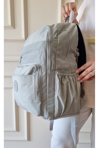 Just Polo Gray Women's Backpack - School Daily
