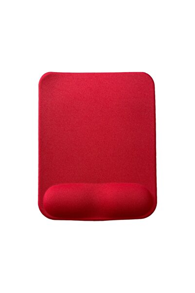 SANUS Bilek Destekli Memory Foam Kaymaz Taban Mouse Pad KIRMIZI K003