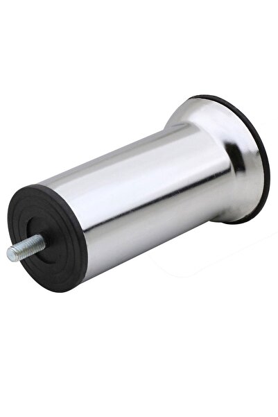 Badem10 Baza Koltuk Kanepe Mobilya Yatak Çekyat Ayağı Ince Diş Metrik 8 Mm Krom Metal Ayakları 12 Cm 8 Adet