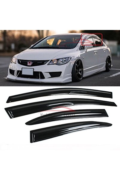 X POWER TUNİNG Honda Civic 2006-2012 Fd6 4.lü Mugen Cam Rüzgarlıgı