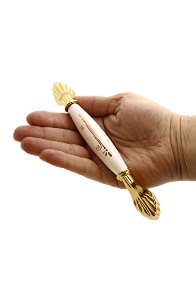 Badem10 Elpedroso Luxury Porcelain Furniture Kitchen Drawer Cabinet Cupboard (128 mm) White Gold Handle Handle Handles