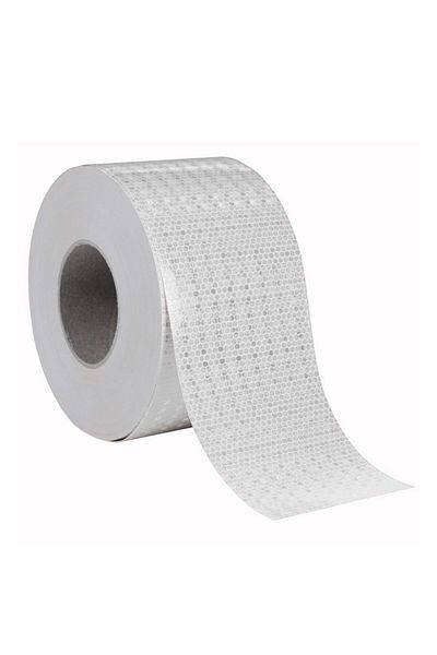Mfk 1 Mt Reflective White Strip Tape - Vehicle, Auto, Truck Warning Tape, 10 Cm Phosphorescent