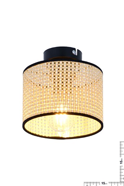 retro home design Lüks Hazeran Plafonyer Hol Salon Mutfak Rattan Avize