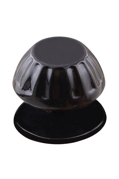 Badem10 Papatya Buton de ușă Mâner de ușă Mâner de tată Ciocan de metal negru (10 bucăți)