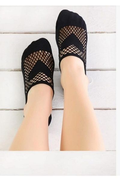 ASGÜL SOCKS Опаковка от 3 бр. Мрежести чорапи тип сърце