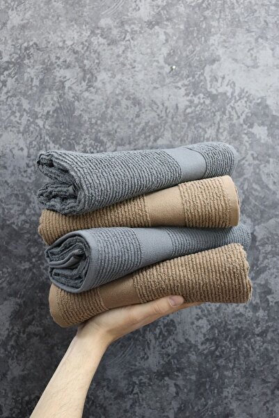 Class %100 Pamuklu 4'lü 50x100 El Yüz Havlu Seti Trio