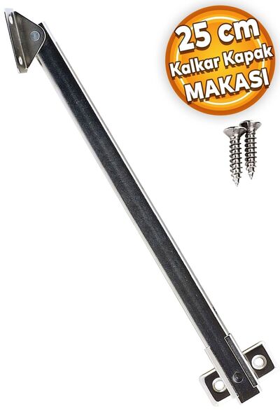 Badem10 Kalkar Kapak Makası Dolap Çekmece Metal 25 Cm Sessiz Açma Kapama Amor...