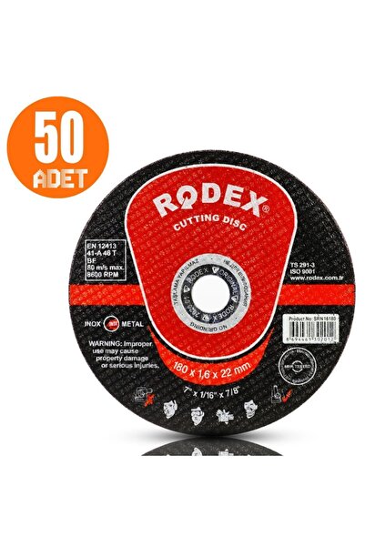 Rodex 180x1.6 Mm Inox Kesici Spiral Avuç Içi Taşlama Ahşap Metal Zımpara Kesi...
