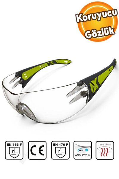 Badem10 Work Security Safety Goggle Protective Uv Protect Anti-Fog Glasses Transparent Silicone Earmuff Goggle