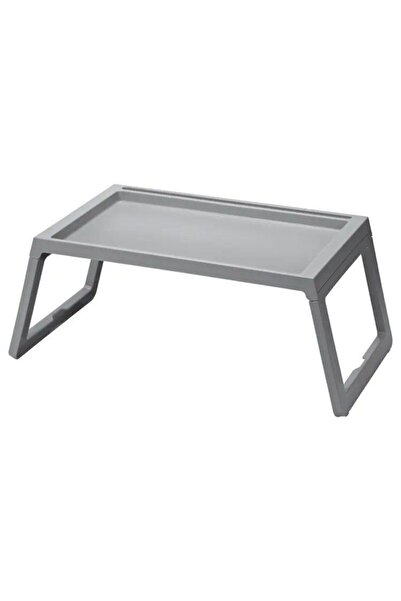 IKEA Çok Amaçlı Sehpa Yatak Tepsisi Laptop Desteği 56x36x26 cm Gri