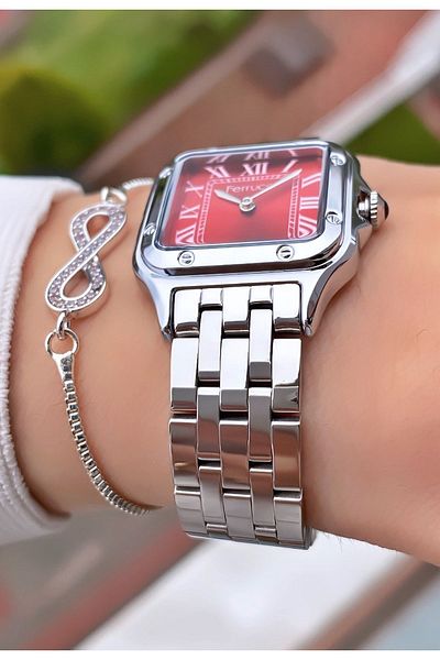 Ferrucci Ferruci Brand Silver Color Steel Cord Men's Wristwatch - Bracelet