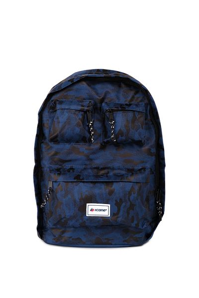 ICONE BAG Σακίδιο πλάτης με στάμπα παραλλαγής Icone με τέσσερις τσέπες
