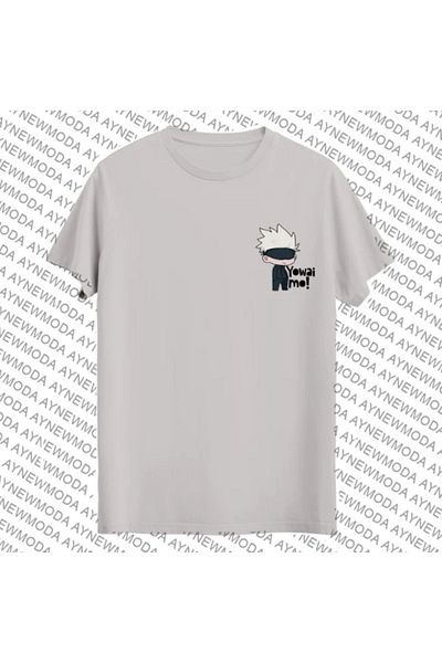 aynewmoda Детска тениска с щампа Jujutsu Kaisen Oversize - 24.7 Задайте вашите въпроси