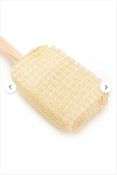 Life For You 37 CM Wide Natural Bath Loofah with Wooden Handle