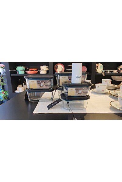 Bigatti Norris 7 Piece Glass Storage Set with Pump - 450ml, 800ml, 1320ml