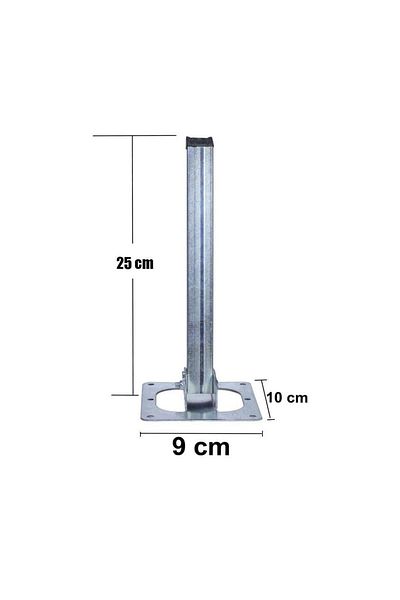 Badem10 25 Cm Metal Zinc Pliabil Pardoseală Veselă Sub Picior și Sini