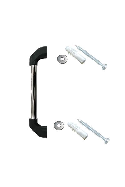 Adem Koç Metal Fixed Disabled Elderly Patient Handle Chrome Plated Grab Bar 20 Cm