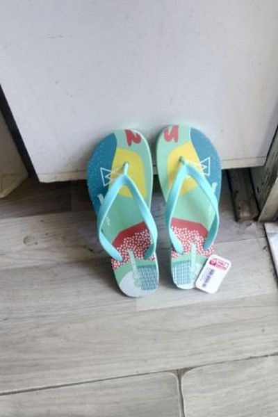 GEZER Green Turquoise Yellow Beach Slippers - 1 Piece, Flip Flops, High Quality Useful Stylish