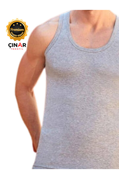 Berrak Sade ve Şık Tekli Erkek Pamuklu Berrak Atlet