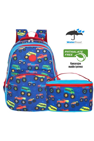 Kidessa 1302 Geantă școlară unisex cu spate anatomic structurat