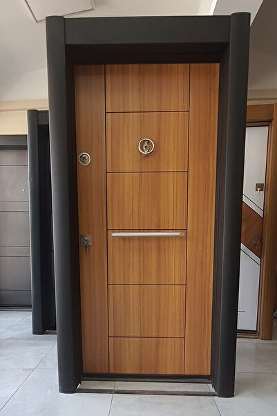 Tezdoor Çelik Kapı, Kilitli, Abd Renk, Çelik Kapılar, Yüksek Güvenlikli 90x200cm Sağ Sol Açılım