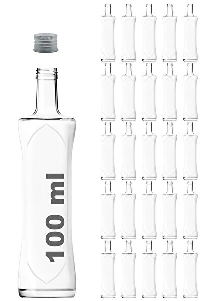 Afracam 25 Pieces 100ml Transparent Pyramid Sauce Bottle - Curved Glass Bottl...