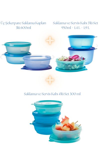 Tupperware Storage and Service Cover Set