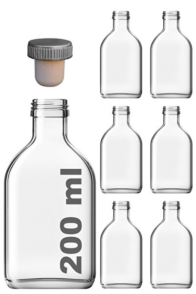 Afracam 200ml Transparent Cold Brew - Leak Proof Synthetic Cork, 6 Pieces Col...