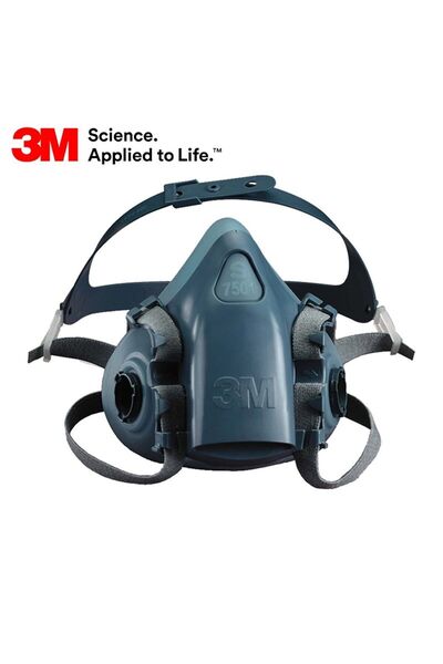 3M ™ 7501 Yeniden Kullanılabilir Yarım Yüz Solunum Maskesi - (Küçük Boy - S)