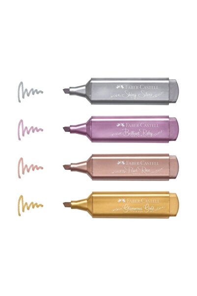 Faber Castell Metalik Işaretleme Kalemi 4 Renk Set