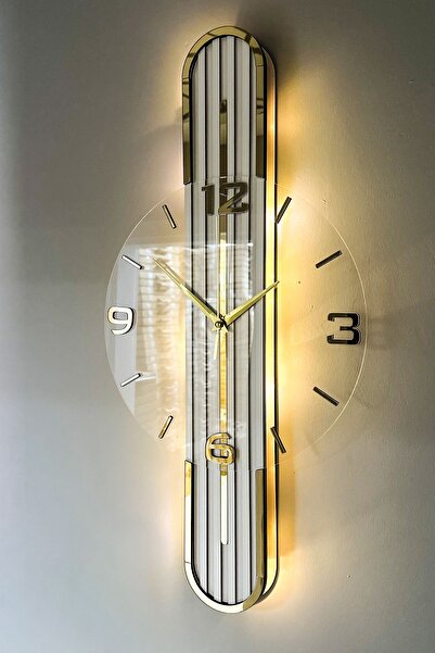 aSSe Tasarım Stylish Design-aynalı-65cm-pilli Led-sessiz Mekanizma- Bey-bey-s...