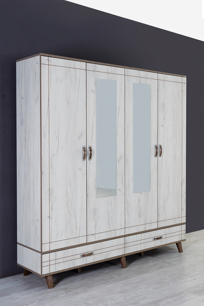 Eymense Ceylin 4 Kapaklı Gardırop Dolap