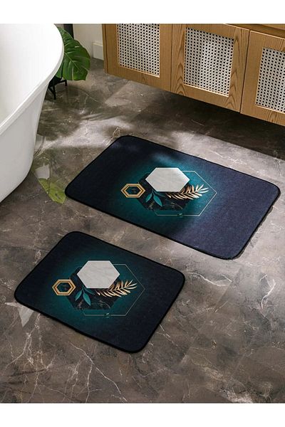 LC Waikiki Σετ πατάκι μπάνιου LCW ECO Printed 2 τεμ