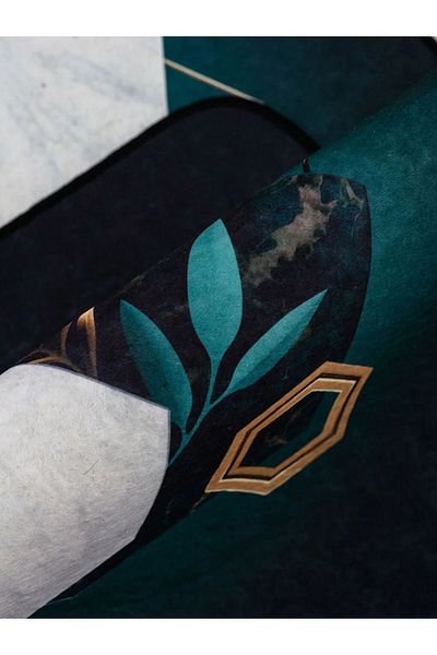 LC Waikiki Σετ πατάκι μπάνιου LCW ECO Printed 2 τεμ