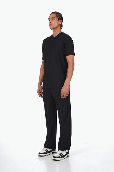 İkao Ribbed Basic T-Shirt Pants Set