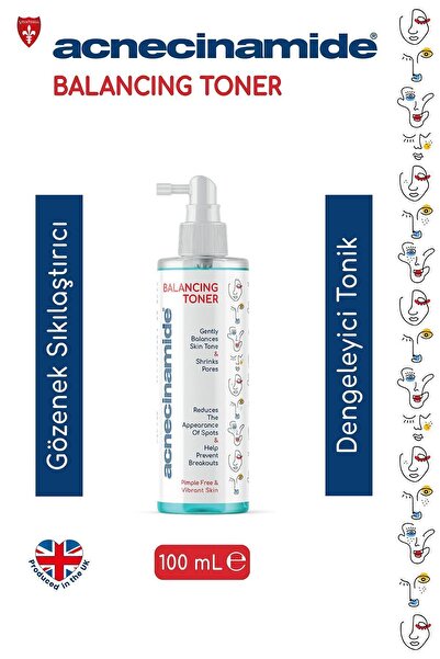 Acnecinamide Balancing Toner, Siyah Nokta Ve Sivilce Karşıtı Gözenek Sıkılaştırıcı, Dengeleyici Tonik