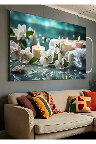 AR AJANS KANVAS TABLO Mum Manolya Spa Meditasyon Dekoratif Kanvas TABLO