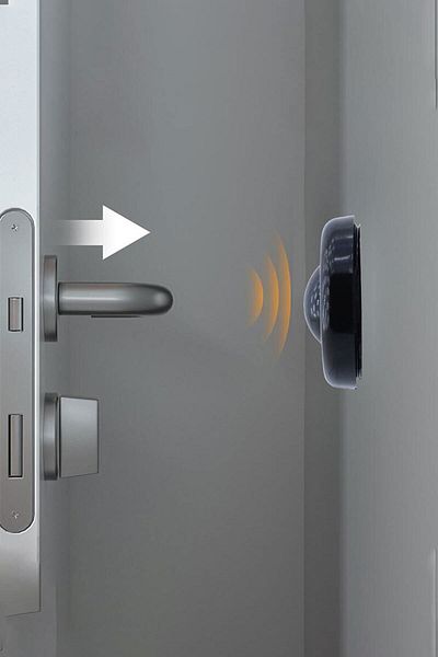 Badem10 Bara de protecție din silicon Opritor de ușă cu șurub Mâner de ușă Suport de oprire pentru ușă Opritor de prindere Negru